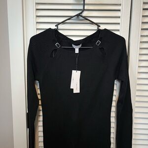 Calvin Klein Elegant Black Knit Top
